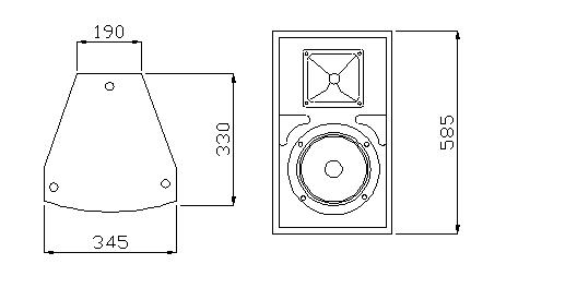 单10寸二分频工程音箱